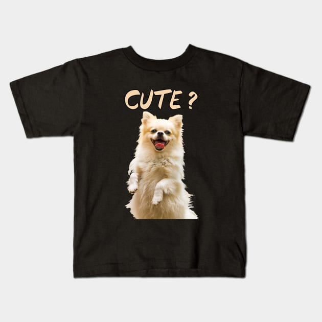 Cute dog T-Shirt Kids T-Shirt by AdriaStore1